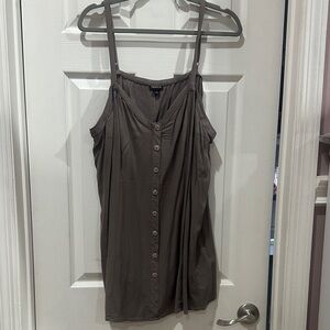 Torrid Brown Button-Front Camisole